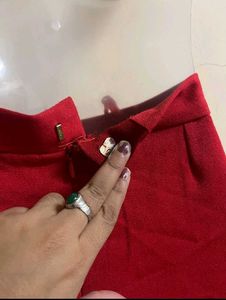 Red Formal Skirt