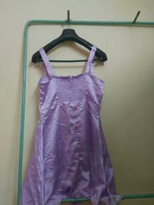 Lilac Satin Dress