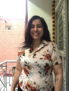 Peter Pan Neck Floral Top