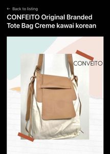 CONFEITO Cream Tote Bag