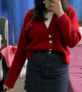 cherry cardigan