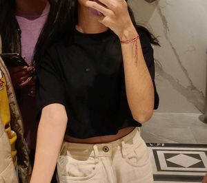 Black Crop Tshirt
