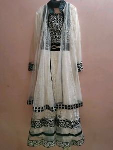 A Beautiful White Ethinic Gown