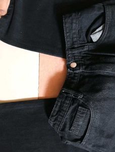 Wide Leg Black Denim