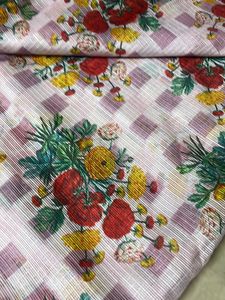Printed  Linen kota Saree