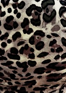 Leopard Print Net Top