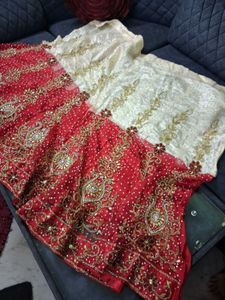 Red &amp; Gold Lehenga Choli
