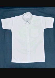 White Short Sleeve Button Down