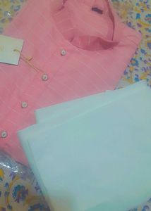 Men&#39;s Pink Kurta Pajama Set