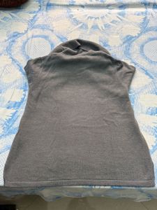 Grey Cowl Neck Sweater