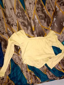 Yellow Long Sleeve Top
