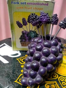 Diwali Dhamaka Offer Fruit Fork With Steel Grips