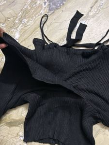 Stylish Black Crop Top