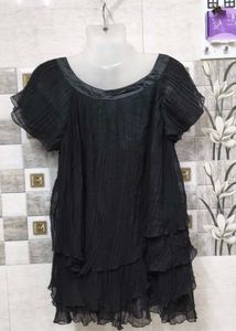 Elegant Black Layered Top