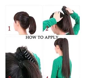 Black Claw Clip Ponytail Extension