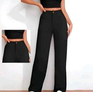 Chic Black Wide leg Trouser