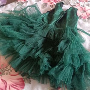 Green Sequin Tulle Dress