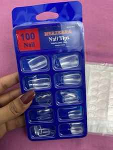 Fake Nails With Glue Stickers