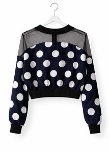 Polka Dot Bomber Top