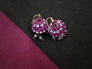 Pretty Cute Pink Color Earrings Rarely Wore
