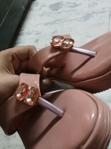 A Light Pink Coloured Sandal