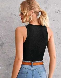 Combo  Of Black And White Crop Tops