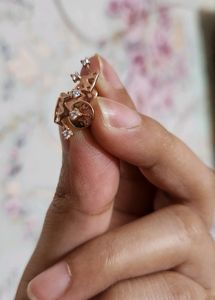 Giva Rose Gold Tiara Earrings