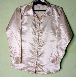 Satin Golden Shirt