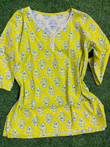 M Size Short Cotton Kurti