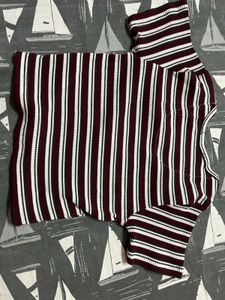 Striped Ribbed Tee