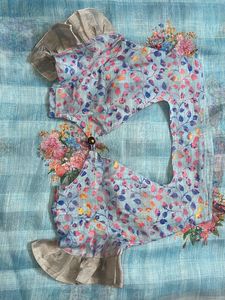 Elegant Floral Saree