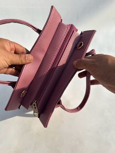 women Synthetic Leather Cross body Satchel Ladies