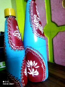 Hand-Painted Decorative Bottles