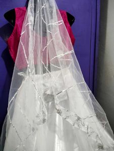 Party Wear  Lehenga  with Pink Blouse Dupatta