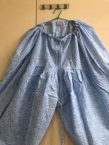 Cotton Churidar Set, Top, Big Shawl &amp; Pant