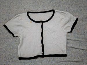Cute White &amp; Black Top