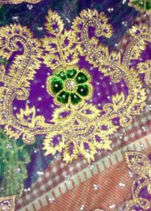 fully stone work saree with blouse