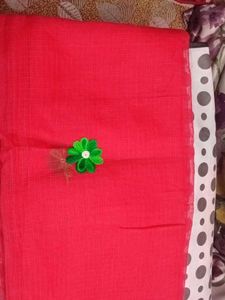 Red Net Dupatta