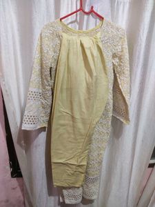 Chikankari Kurta With Trouser