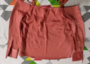 Satin Crop Shirt