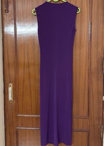 Purple Ruched Bodycon Dress