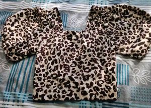 Leopard Print Crop Top