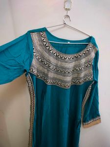 Elegant Teal Kurta (Size XL)