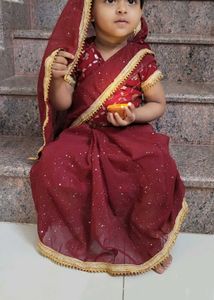 Cute Girls saree type