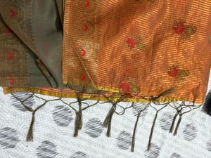 Zari Grey Saree