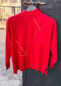 Red Knit Sweater top❣️