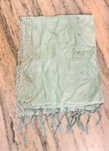 Embroidered Mirror Work Dupatta