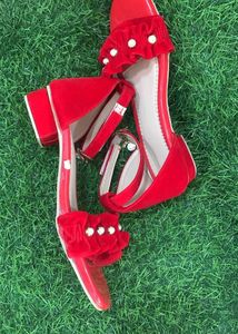 Korean Red Sandal For Gilrs (7-8 YEARS)