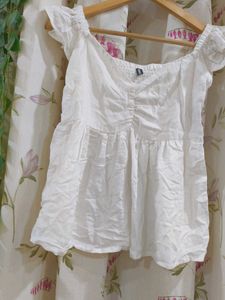 White Off-Shoulder Top