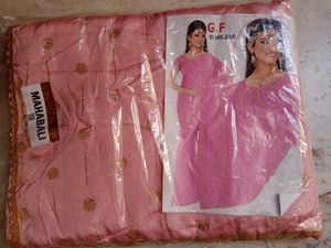 Party Wear Pink Saree